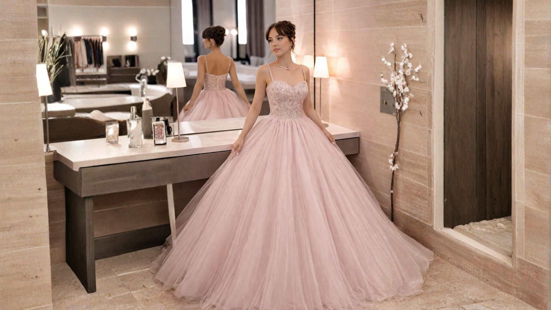 Vestido deslumbrante para festa